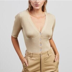 Hansen & Gretel Bernie Ribbed Cardigan Sz M